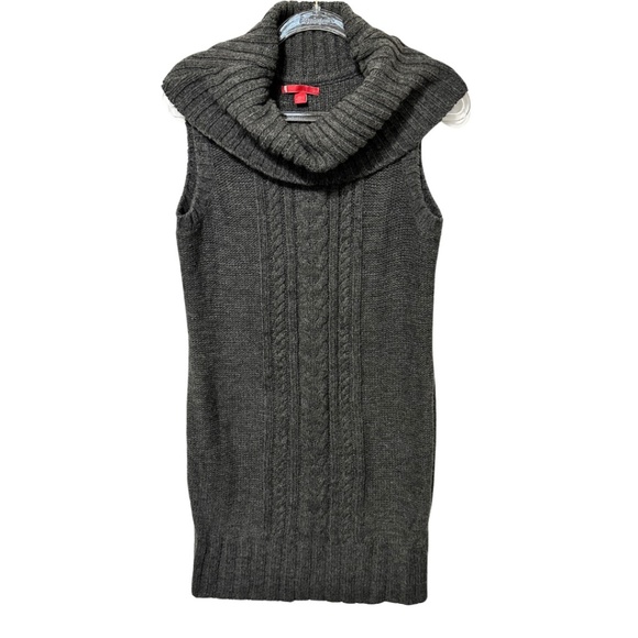 Liv Sweater Dress Women’s Size XL Gray Cowl Neck Sleeveless - Picture 1 of 8